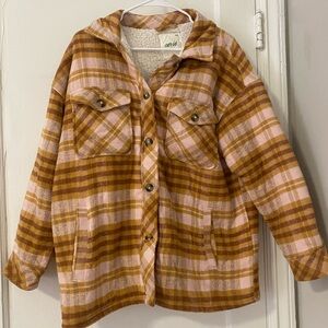Aerie Cozy Plaid Jacket